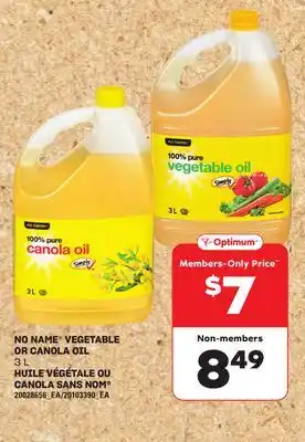 Independent City Market HUILE VÉGÉTALE OU CANOLA SANS NOM , 3 L offer