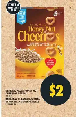 Valu-mart CÉRÉALES CHEERIOS AU MIEL ET AUX NOIX GENERAL MILLS, 292 G offer