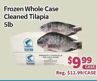 Blue Sky Supermarket Frozen Whole Case Cleaned Tilapia 5lb offer