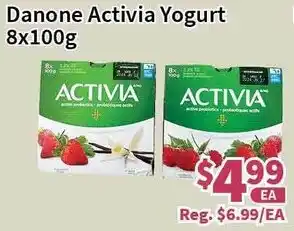 Blue Sky Supermarket Danone Activia Yogurt 8x100g offer