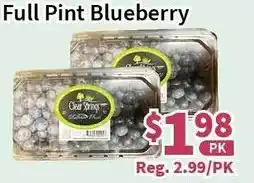 Blue Sky Supermarket Full Pint Blueberry offer