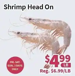 Blue Sky Supermarket Shrimp Head On offer