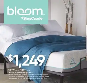Sleep Country Bloom Essential Lifestyle Base offer