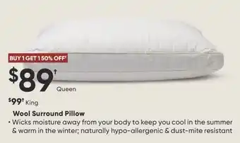 Sleep Country Wool Surround Pillow offer