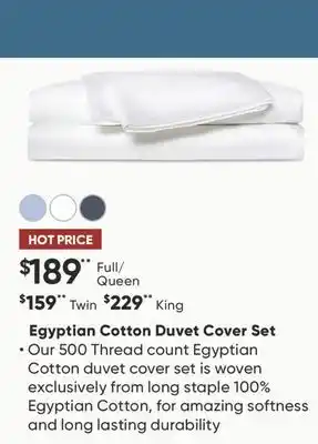 Dormez Vous Egyptian Cotton Duvet Cover Set offer