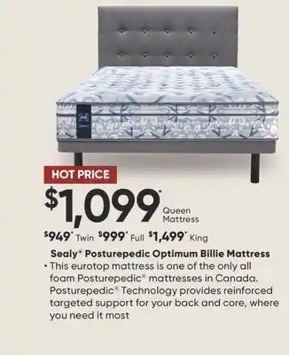 Dormez Vous Sealy Posturepedic Optimum Billie Mattress offer