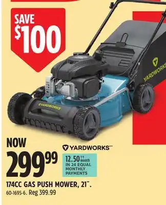 Canadian Tire Yardworks 174CC GAS PUSH MOWER, 21˝ offer