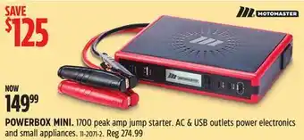 Canadian Tire MotoMaster PowerBox MINI offer
