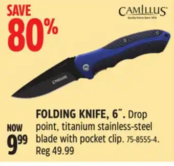 Canadian Tire Camillus FOLDING KNIFE, 6˝ offer