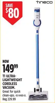 Canadian Tire Tineco T1 ULTRA LIGHTWEIGHT CORDLESS VACUUM offer