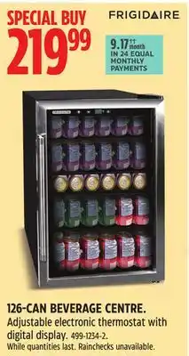 Canadian Tire FRIGIDAIRE 126 CAN BEVERAGE CENTRE offer