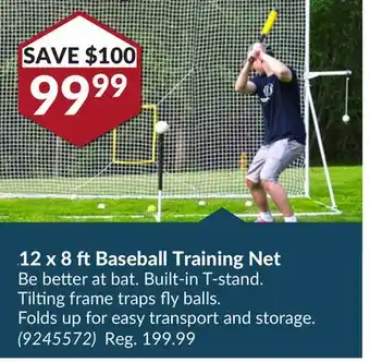 Princess Auto 12 x 8 ft Baseball Training Net offer