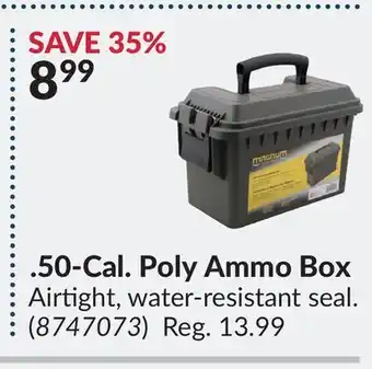 Princess Auto 50-Cal. Poly Ammo Box offer