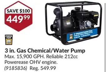 Princess Auto 3 in. Gas Chemical/Water Pump offer