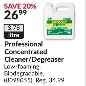 Princess Auto Professional Concentrated Cleaner/Degreaser offer