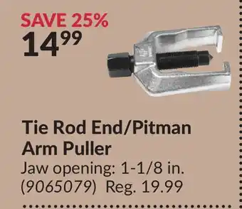 Princess Auto Tie Rod End/Pitman Arm Puller offer