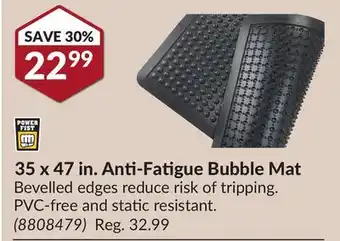 Princess Auto 35 x 47 in. Anti-Fatigue Bubble Mat offer