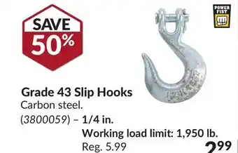 Princess Auto Grade 43 Slip Hooks offer