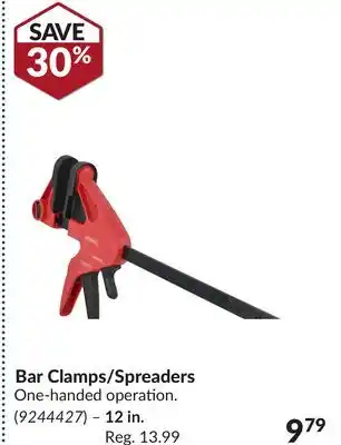 Princess Auto Bar Clamps/Spreaders offer