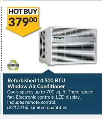 Princess Auto Refurbished 14, 500 BTU Window Air Conditioner offer