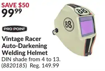 Princess Auto Vintage Racer Auto-Darkening Welding Helmet offer