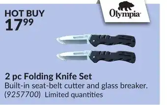 Princess Auto 2 pc Folding Knife Set offer