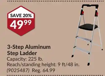 Princess Auto 3-Step Aluminum Step Ladder offer