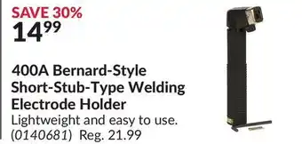 Princess Auto 400A Bernard-Style Short-Stub-Type Welding Electrode Holder offer