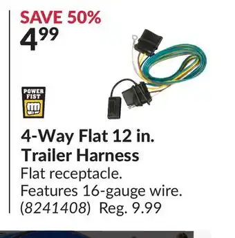 Princess Auto 4-Way Flat 12 in. Trailer Harness offer