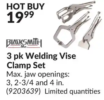 Princess Auto 3 pk Welding Vise Clamp Set offer