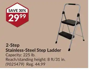 Princess Auto 2-Step Stainless-Steel Step Ladder offer