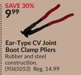 Princess Auto Ear-Type CV Joint Boot Clamp Pliers offer
