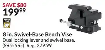 Princess Auto 8 in. Swivel-Base Bench Vise offer