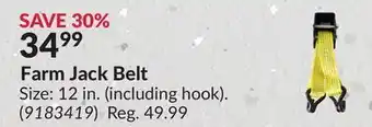 Princess Auto Farm Jack Belt offer