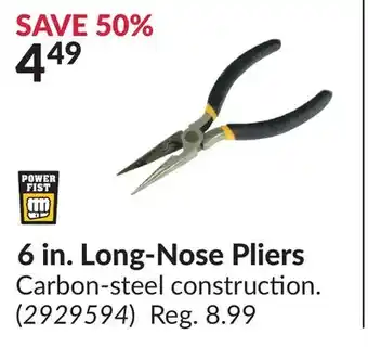 Princess Auto 6 in. Long-Nose Pliers offer