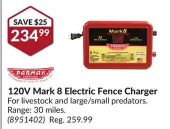 Princess Auto 120V Mark 8 Electric Fence Charger offer