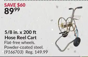 Princess Auto 5/8 in. x 200 Hose Reel Cart0 ft Hose Reel Cart offer