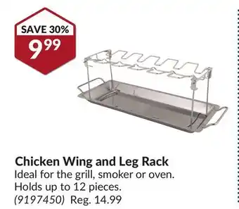 Princess Auto Chicken Wing and Leg Rack offer