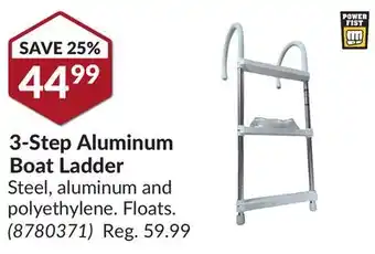 Princess Auto Power Fist 3-Step Aluminum Boat Ladder offer