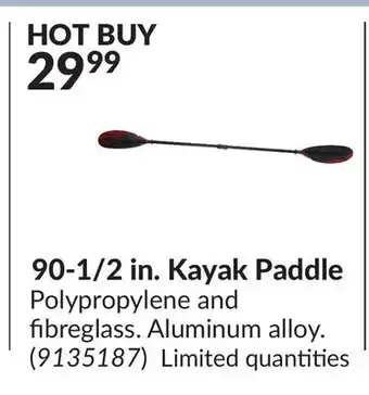 Princess Auto 90-1/2 in. Kayak Paddle offer