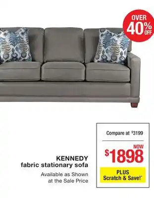 La Z Boy KENNEDY fabric stationary sofa offer