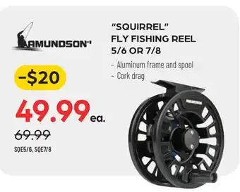 Pronature SQUIRREL FLY FISHING REEL 5/6 OR 7/8 offer