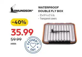 Pronature WATERPROOF DOUBLE FLY BOX offer