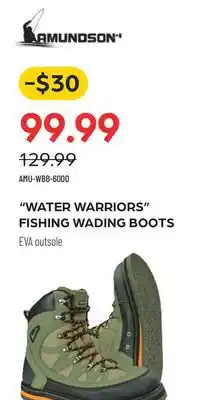 Pronature WATER WARRIORS FISHING WADING BOOTS offer