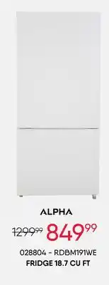 Meubles RD FRIDGE 18.7 CU FT offer