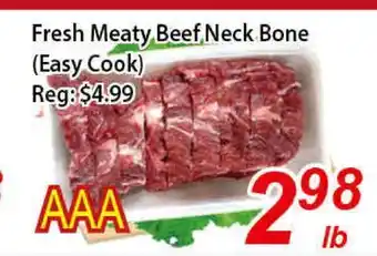 Seasons Foodmart Fresh Meaty Beef Neck Bone (Easy cook) offer