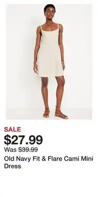 Old Navy Old Navy Fit & Flare Cami Mini Dress offer