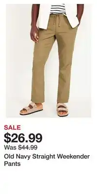 Old Navy Old Navy Straight Weekender Pants offer