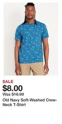 Old Navy Old Navy Soft-Washed Crew-Neck T-Shirt offer