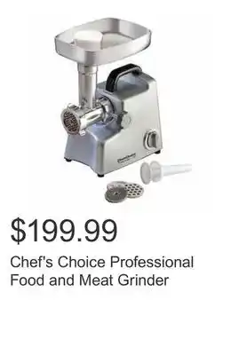 Costco Chef's Choice Professional Food and Meat Grinder offer
